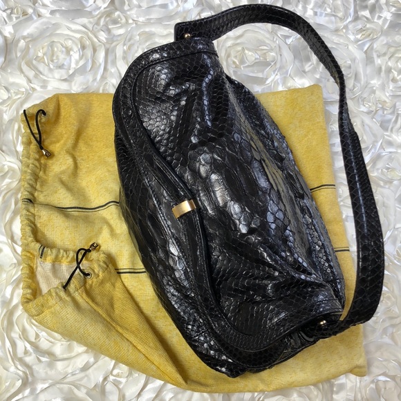 Zagliani Bag Black python leather (Authentic) - Picture 17 of 17